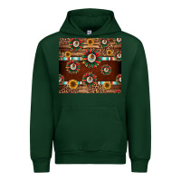 Forest Green seamless mexican sunflower tumbler design Urban Hoodie - Jasminsmagicworld