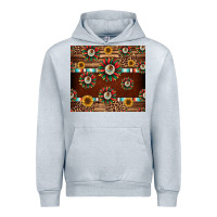 Heather Grey seamless mexican sunflower tumbler design Urban Hoodie - Jasminsmagicworld