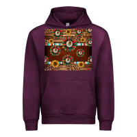Mauve Wine seamless mexican sunflower tumbler design Urban Hoodie - Jasminsmagicworld
