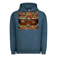 Pigment Midnight Navy seamless mexican sunflower tumbler design Urban Hoodie - Jasminsmagicworld