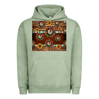 Pigment Oil Green seamless mexican sunflower tumbler design Urban Hoodie - Jasminsmagicworld