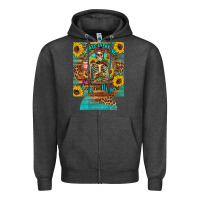Charcoal Heather i hate everyone but coffee helps western skeleton coffee sunflowers 12 Zipper Hoodie - Artiststas