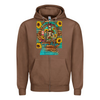 Chestnut i hate everyone but coffee helps western skeleton coffee sunflowers 12 Zipper Hoodie - Artiststas