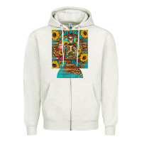 I Hate Everyone But Coffee Helps Western Skeleton Coffee Sunflowers 12 Zipper Hoodie | Teevron