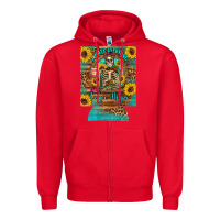 Red i hate everyone but coffee helps western skeleton coffee sunflowers 12 Zipper Hoodie - Artiststas