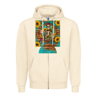 Sandshell i hate everyone but coffee helps western skeleton coffee sunflowers 12 Zipper Hoodie - Artiststas