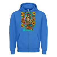 True Royal i hate everyone but coffee helps western skeleton coffee sunflowers 12 Zipper Hoodie - Artiststas