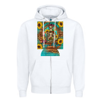 White i hate everyone but coffee helps western skeleton coffee sunflowers 12 Zipper Hoodie - Artiststas