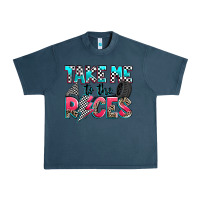 Midnight Navy take me to the races Urban Heavy Tee - Zillion Design Studio