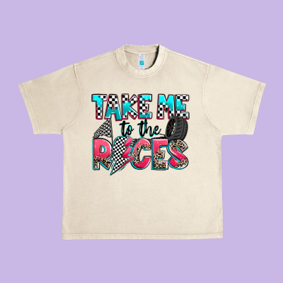 Take Me To The Races Urban Heavy Tee Designed By Zillion Design Studio