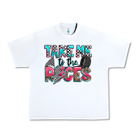 White take me to the races Urban Heavy Tee - Zillion Design Studio