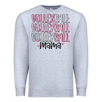 Heather Grey volleyball mama Premium Sweatshirt - MaliasSmallBusiness