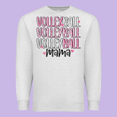 Volleyball Mama Premium Sweatshirt Designed By Maliassmallbusiness