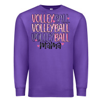 Purple volleyball mama Premium Sweatshirt - MaliasSmallBusiness