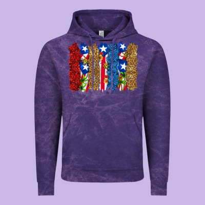Vintage Hoodie puerto rico republic brushstrokes