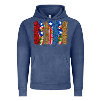 Vintage Denim puerto rico republic brushstrokes Vintage Hoodie - RanaPortraitStore