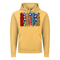 Vintage Mustard puerto rico republic brushstrokes Vintage Hoodie - RanaPortraitStore
