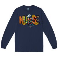 Navy nurse western Long Sleeve Tee - RacoonDesign