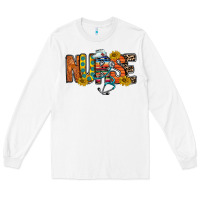 White nurse western Long Sleeve Tee - RacoonDesign