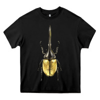 Black hercules beetle Heavy Core Tee - LillyAllenDesigns