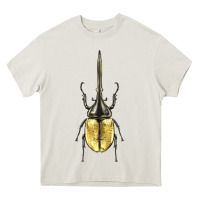 Cream hercules beetle Heavy Core Tee - LillyAllenDesigns