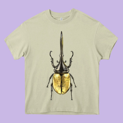 Hercules Beetle Heavy Core Tee Designed By Lillyallendesigns