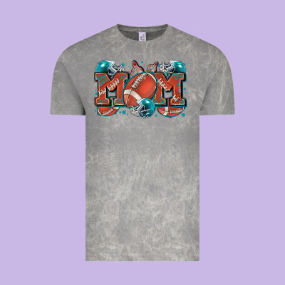 Mom American Football Vintage Tee Designed By Zillion Design Studio