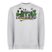 Heather Grey raising ballers soccer Heavyweight Sweatshirt - Zillion Design Studio