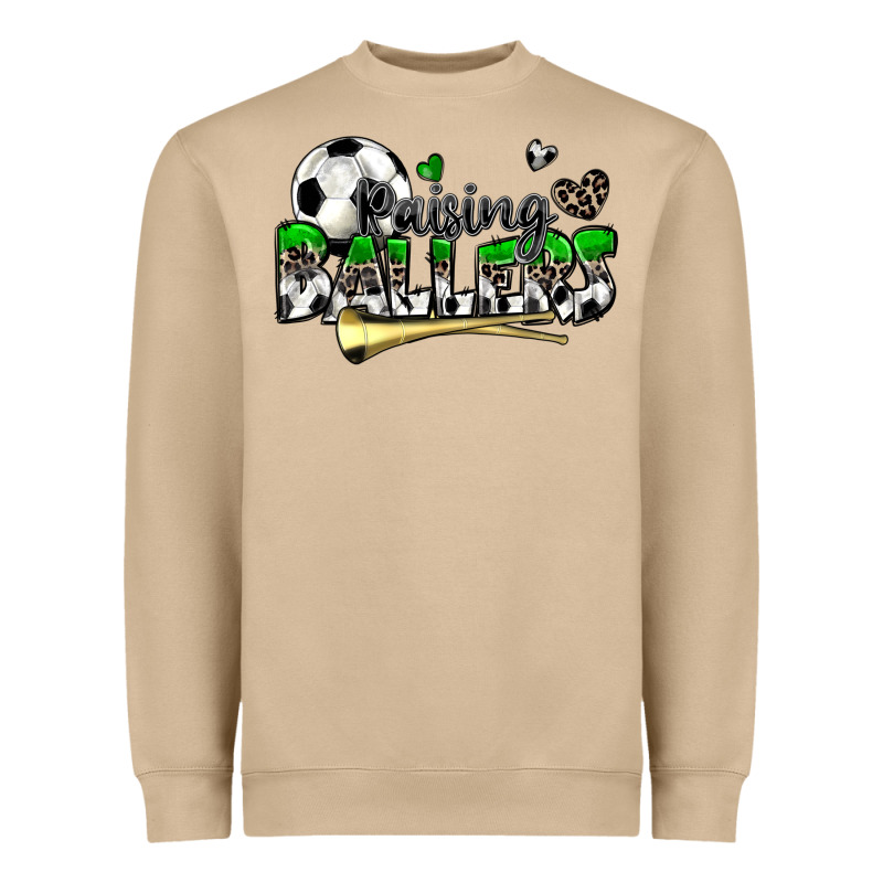 Raising Ballers Soccer Heavyweight Sweatshirt by Zillion Design Studio | Teevron