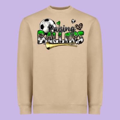 Raising Ballers Soccer Heavyweight Sweatshirt Designed By Zillion Design Studio