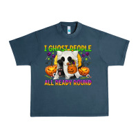 Midnight Navy I Ghost People All Ready Round Urban Heavy Tee - texasbilliewilder