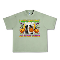 Oil Green I Ghost People All Ready Round Urban Heavy Tee - texasbilliewilder
