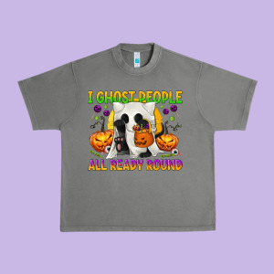 I Ghost People All Ready Round Urban Heavy Tee Designed By Texasbilliewilder
