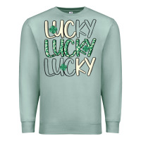 Seafoam lucky Premium Sweatshirt - MaliasSmallBusiness