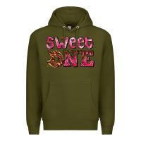 Army Green sweet one donut Premium Hoodie - AdoDesignShop