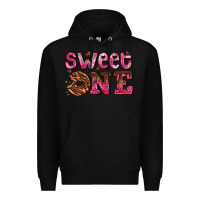 Black sweet one donut Premium Hoodie - AdoDesignShop
