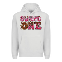Dove Grey sweet one donut Premium Hoodie - AdoDesignShop