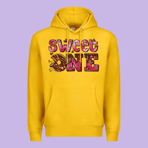 Sweet One Donut Premium Hoodie Designed By Adodesignshop