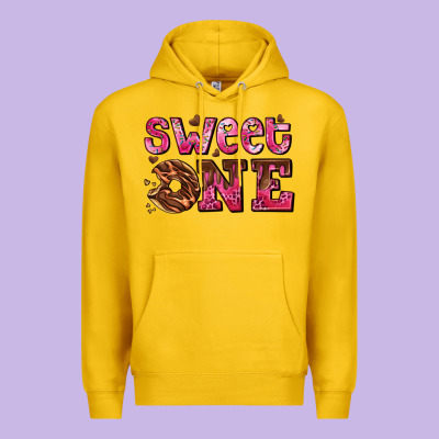 Sweet One Donut Premium Hoodie Designed By Adodesignshop
