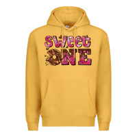 Mustard sweet one donut Premium Hoodie - AdoDesignShop