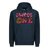 Navy sweet one donut Premium Hoodie - AdoDesignShop