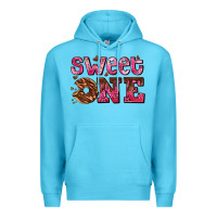 Ocean Blue sweet one donut Premium Hoodie - AdoDesignShop
