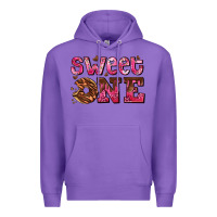 Purple sweet one donut Premium Hoodie - AdoDesignShop