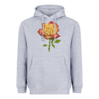 Heather Grey rainbow's end rose Heavyweight Hoodie - LillyAllenDesigns
