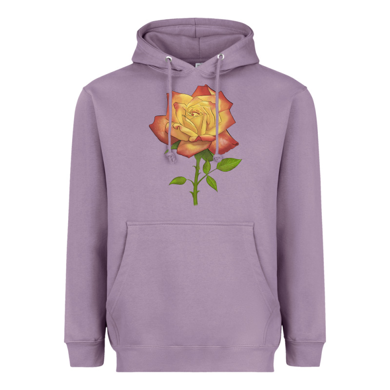 Rainbow's End Rose Heavyweight Hoodie by LillyAllenDesigns | Teevron