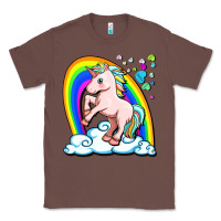 Chestnut cute unicorn with rainbow Classic Tee - FaDigitalArtStudio
