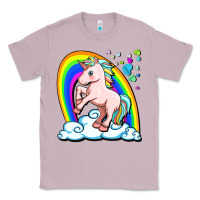 Lilac cute unicorn with rainbow Classic Tee - FaDigitalArtStudio