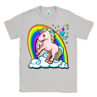 Moon Dust cute unicorn with rainbow Classic Tee - FaDigitalArtStudio