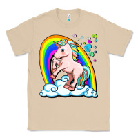 Mushroom cute unicorn with rainbow Classic Tee - FaDigitalArtStudio