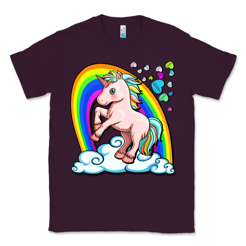 Cute Unicorn With Rainbow Classic Tee by FaDigitalArtStudio | Teevron